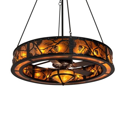 Meyda Lighting Whispering Pines 56 Inch 8 Light Chandelier Cp744609