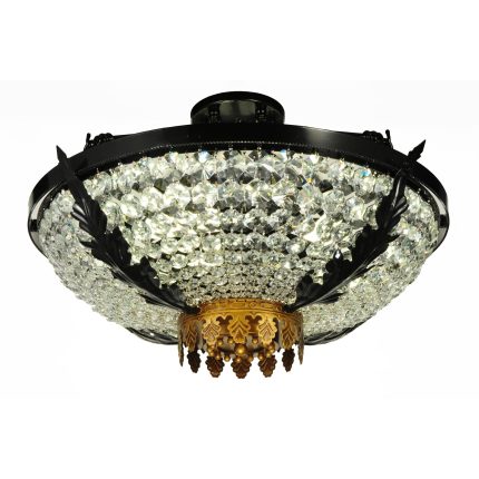 Meyda Lighting Chrisanne 24 Inch 3 Light Semi Flush Mount Cp746072