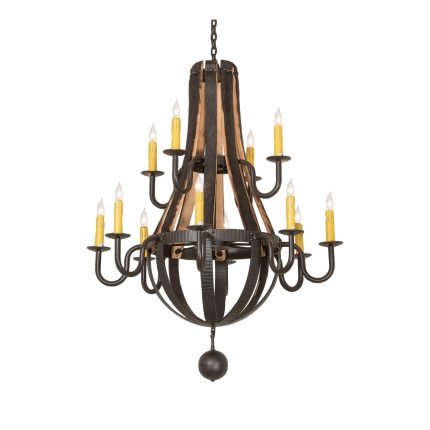 Meyda Lighting Barrel Stave 48 Inch 12 Light Chandelier Cp779820