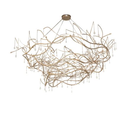 Meyda Lighting Crystal Tear Drop 96 Inch 32 Light Chandelier Cp779850