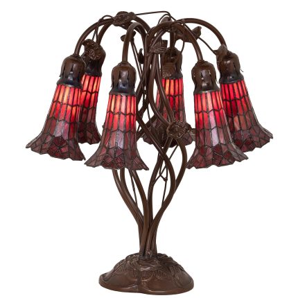 Meyda Lighting Stained Glass Pond Lily 18 Inch Table Lamp Cp780179