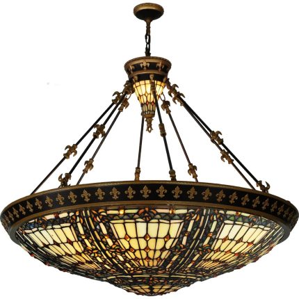 Meyda Lighting Fleur De Lis 26 Inch Large Pendant Cp74893