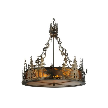 Meyda Lighting Moose At Dusk 31 Inch Large Pendant Cp98413