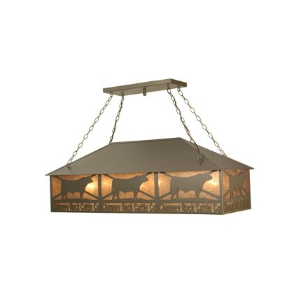 Meyda Lighting Personalized Chimney Rock 50 Inch 9 Light Linear Suspension Light Cp101121