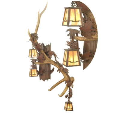 Meyda Lighting Antlers Elk 49 Inch Wall Sconce Cp105391