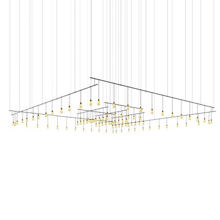 Sonneman Robert Sonneman Suspenders 220 Inch 90 Light Led Linear Suspension Light Cp441105