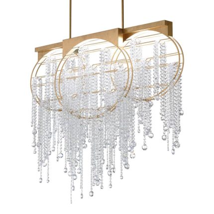 Schonbek Forever Fantasia 48 Inch 3 Light Led Linear Suspension Light Cp791907