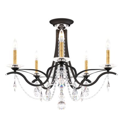 Schonbek Vesca 29 Inch 5 Light Semi Flush Mount Cp730384