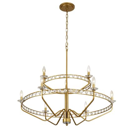 Varaluz Monroe 40 Inch 9 Light Chandelier Cp749240