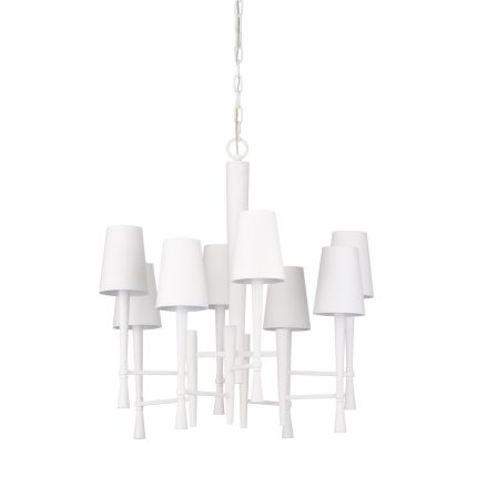 Wildwood White Ferrier 24 Inch 8 Light Chandelier Cp770012
